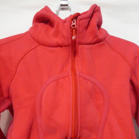 LULULEMON | P2P 16 inches measured | Red Scuba Zip-Up Hooded Sweatshirt / Hoodie - Picture 5 of 15